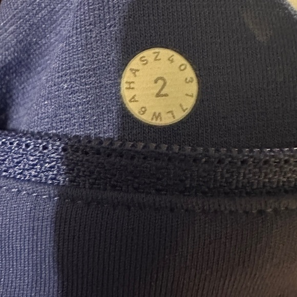 Lululemon Summer Premium Running Athletic Leggings Royal Blue Size 2 NWOT - Picture 9 of 9